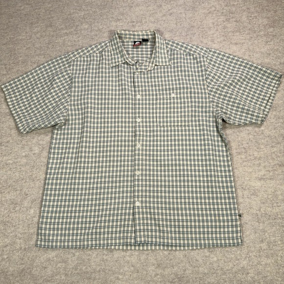 Ocean Pacific Other - Vtg Ocean Pacific OP Shirt Mens Large Green Yellow Plaid Button Up Skate Surf
